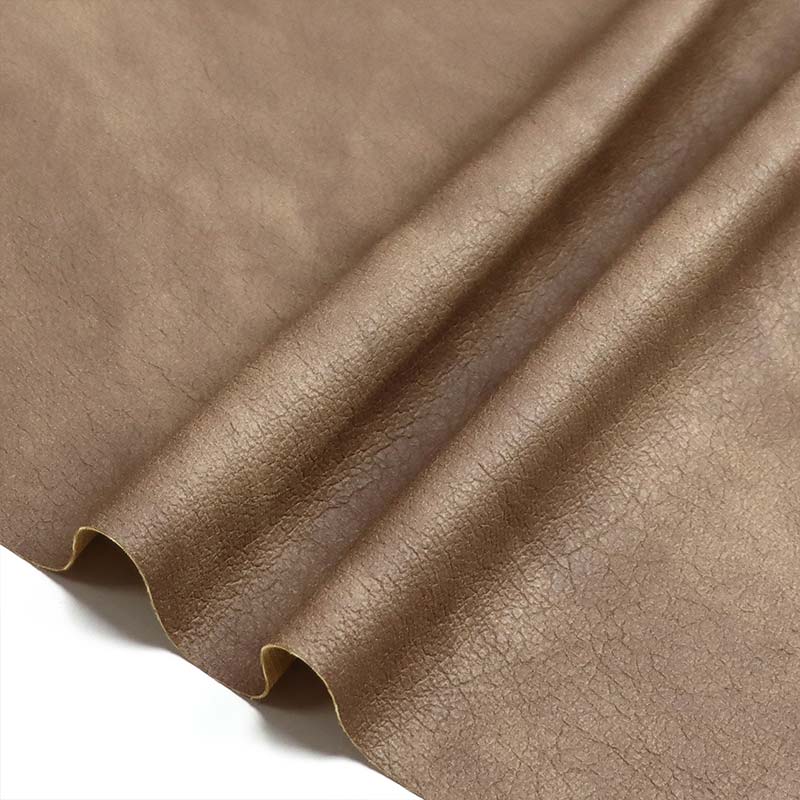 Sprukket imitert PU-lær kostymematerialer
