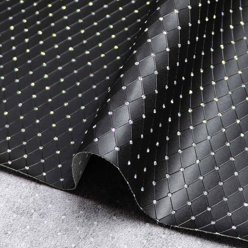Diamanter imitert PU-skinn smykkeskrin Emballasjestoff Diamanter imitert PU-skinn smykkeskrin Emballasjestoff