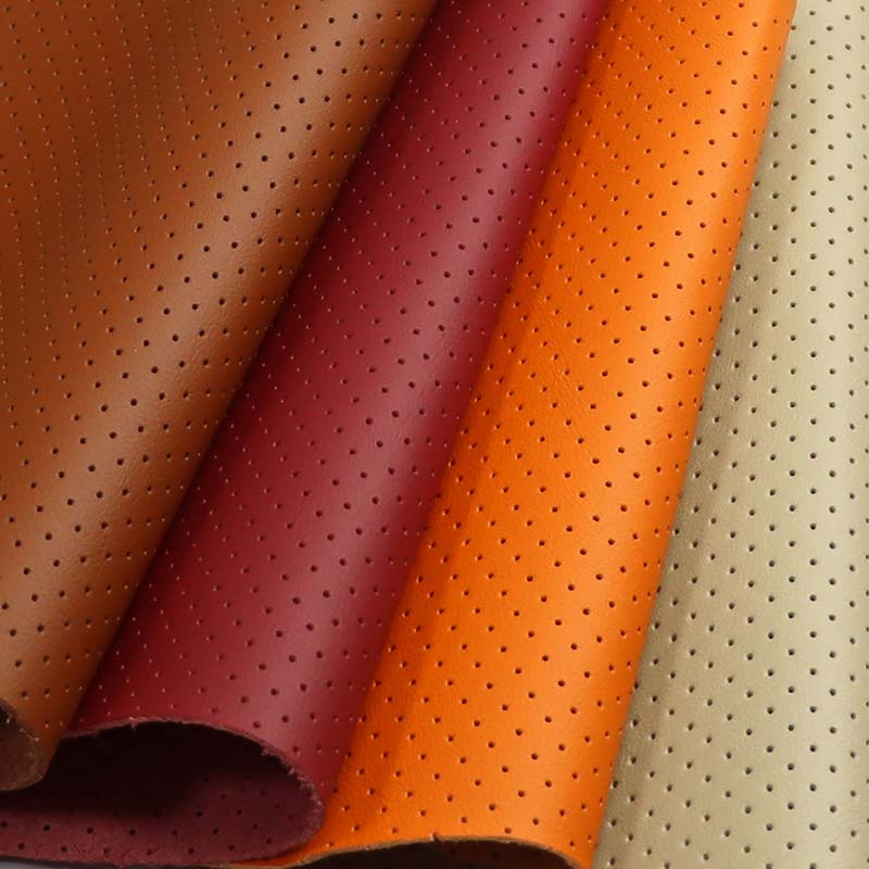 Perforert mikrofiber skinn Punching Biler Seter Interiørstoff