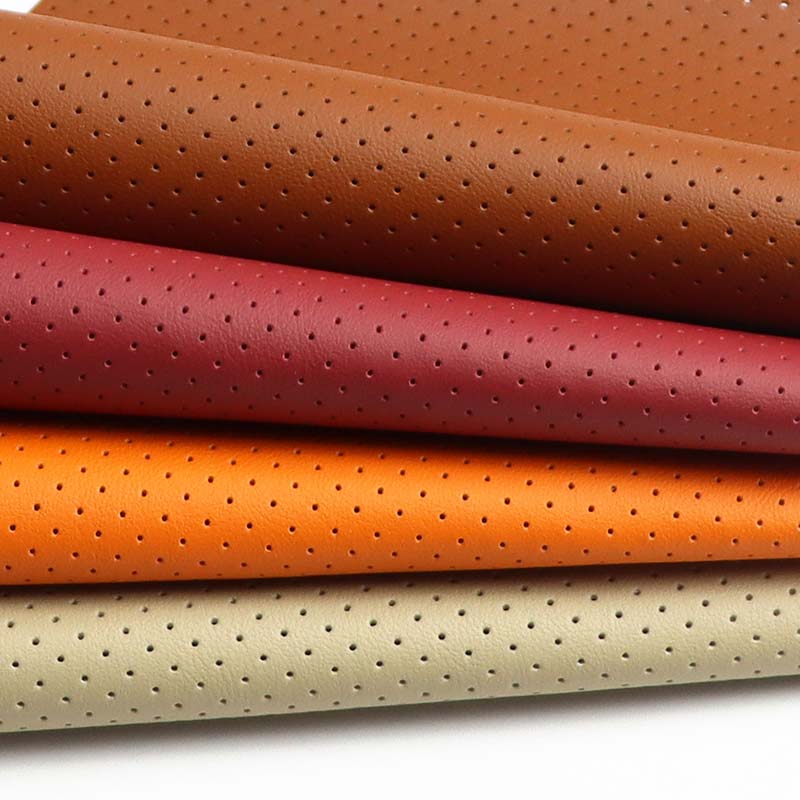 Perforert mikrofiber skinn Punching Biler Seter Interiørstoff