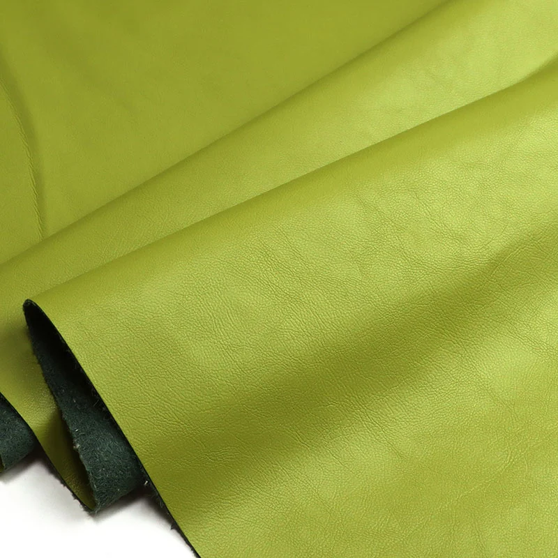 Semsket skinn samme farge bakside PU kunstskinn klær stoff